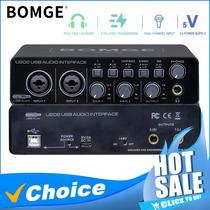 Interface de Áudio USB Bomge U202 - 32 Bits/192kHz - Pré-amplificador de Microfone XLR/TSR/TS Interface de Áudio USB Bomge U202 - 32 Bits/192kHz - Pré-amplificador de Microfone XLR/TSR/TS