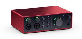 Interface de áudio USB Focusrite Scarlett 4i4 4ª geração