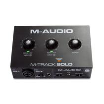 Interface de Áudio USB M-Audio M-Track Solo - Ideal para Gravação