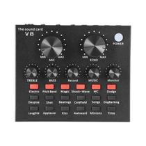 Interface De Áudio USB Mixer V8 V8S Placa De Som Para Streaming E Transmissão Para PC Telefone Fone Interface De Áudio USB Mixer V8 V8S Placa De Som Para Streaming E Transmissão Para PC Telefone Fone