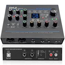 Interface de Áudio USB Pyle PMUX9 - com MIC/LINE, Guitarra e RCA