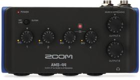 Interface de áudio Zoom AMS-44 USB 4 entradas 4 saídas Interface de áudio Zoom AMS-44 USB 4 entradas 4 saídas