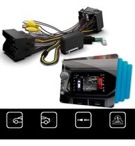 Interface de Câmera Ré e Frontal Faaftech FTFRCVW Volkswagen Polo Nivus TCross Jetta Play Plug and Play