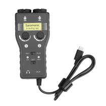 Interface de captação para microfone e guitarra cabo usb c