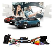 Interface de Integração Multimídia Faaftech FTVFPC2 Peugeot 208 2008 e Citroen C3 C4 Cactus Lounge Entradas AV e Câmeras Plug and Play