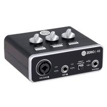 Interface USB 2x2 entrada mic linha phantom power ZERO 48