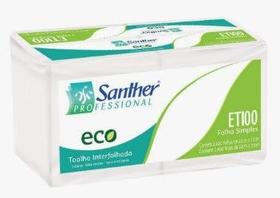 Interfolhas eco folha simples 3d 2400 fls santher Interfolhas eco folha simples 3d 2400 fls santher