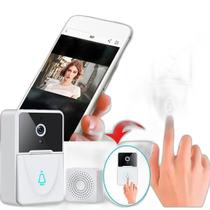 Interfone C/Câmera Doméstico Segurança Porta Wi-Fi Hd 1080P