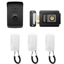 Interfone Intelbras Campainha Porteiro Residencial 3 Extensões de Audio e Fechadura Fx 1500