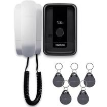 Interfone Porteiro Campainha Com Fio Intelbras Ipr 1010 Id Com 5 Tags Para Abertura