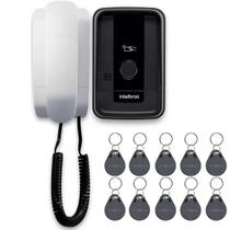 Interfone Porteiro Campainha Eletrônico Com Fio Intelbras Ipr 1010 Id Com 10 Tags Para Abertura