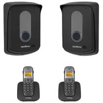 Interfone Porteiro Campainha Residencial Sem Fio Intelbras 2 Ramais Externos e Internos