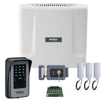 Interfone Porteiro Coletivo Predial 16 Pontos Intelbras E Fechadura