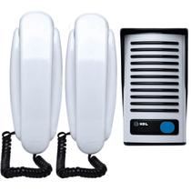 Interfone Porteiro Eletrônico Residencial F8-NTL AZ-02 Com Duplo Botão Hdl Com Extensão