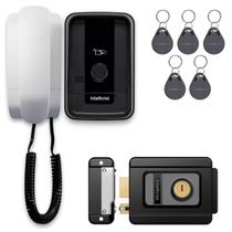 Interfone Porteiro Intelbras Ipr 1010 Id Com 5 Tags Para Abertura e Fechadura Fx 1500