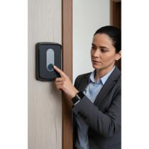 Interfone Sem Fio Ramal Externo Preto Segurança e Mobilida