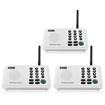 Interfone Sem Fio Wuloo Alcance de 1600m 10 Canais Kit com 3 Unidades