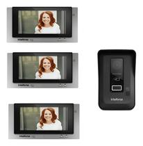Interfone Video Porteiro Eletronico Sem Fio Wifi Intelbras Allo Wt7 3 Telas