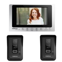 Interfone Video Porteiro Wifi Wireless Via App Intelbras Allo Wt7 Lite e 2 Modulos Externos
