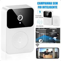 Interfone Wifi Branco Câmera Tempo Real Externa Premium Vivo