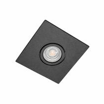 Interlight Spot de Embutir Luz P Lâmpada Led MR16 e Soquete GU10 Plano Orientável Direcionável IL0074 Quadrado Marrom Preto Branco Iluminação Casa