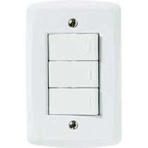 Interr.triplo Simples 4x2 com 3 Teclas Paralelas 10a 250v