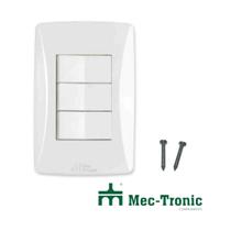 Interruptor 03 Teclas Paralelas 4x2 Simples Completo 10a/250v