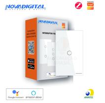 Interruptor 1 Botão Branco Touch Zigbee Novadigital Tuya
