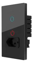 Interruptor 1 Botão + Tomada Smart Wifi Melery Touch Alexa Google Preto Interruptor 1 Botão + Tomada Smart Wifi Melery Touch Alexa Google Preto