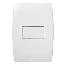 Interruptor 1 Seção 4 X 2 Horizontal 10 Amperes 250V Branco Linha Ilus 5TA99040 - SOPRANO Interruptor 1 Seção 4 X 2 Horizontal 10 Amperes 250V Branco Linha Ilus 5TA99040 - SOPRANO