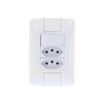 Interruptor 1 Secção Simples + Tomada Dupla 2P+T 10A 57241/087 ARIA Marca Tramontina - Tramontina Interruptor 1 Secção Simples + Tomada Dupla 2P+T 10A 57241/087 ARIA Marca Tramontina - Tramontina