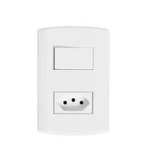 Interruptor 1 Simples + Tomada 20A Modular-Pluzie
