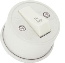 Interruptor 1 Tecla Campainha Redondo Branca Radial 1801.399 Interruptor 1 Tecla Campainha Redondo Branca Radial 1801.399