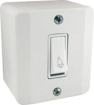 Interruptor 1 Tecla Campainha Sistema X Branco Radial Interruptor 1 Tecla Campainha Sistema X Branco Radial