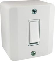 Interruptor 1 Tecla Paralela Sistema X Branco Radial Interruptor 1 Tecla Paralela Sistema X Branco Radial