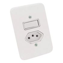 Interruptor 1 tecla paralela + tomada 10a - radial