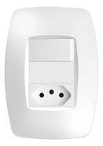Interruptor 1 Tecla Paralelo C/ Tomada 10a 4x2 Fame Elegance