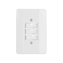 Interruptor 1 Tecla Simpl + 2 Paral C/placa 10a 250v - Mill Interruptor 1 Tecla Simpl + 2 Paral C/placa 10a 250v - Mill