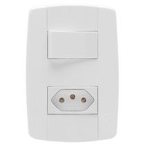 interruptor 1 tecla simples + 1 tomada 20a - ilumi