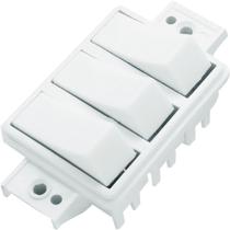 Interruptor 1 Tecla Simples e 2 Paral Sistema X Bco S/ Placa Interruptor 1 Tecla Simples e 2 Paral Sistema X Bco S/ Placa