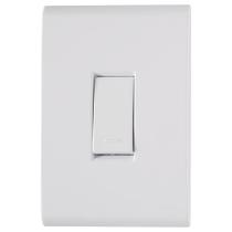 Interruptor 1 Tecla Simples Liz 10A 250V c/ Placa Branco 57170001 - Tramontina