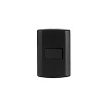 Interruptor 1 tecla simples preto fosco Pluzie matiz modular Interruptor 1 tecla simples preto fosco Pluzie matiz modular