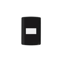 Interruptor 1 tecla simples preto Pluzie modular Interruptor 1 tecla simples preto Pluzie modular
