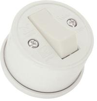 Interruptor 1 Tecla Simples Redondo Branco Radial 1801.398