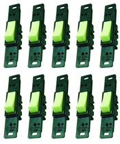 Interruptor 1 Tecla Simples Sem Placa Prata Radial c/ 10 Interruptor 1 Tecla Simples Sem Placa Prata Radial c/ 10