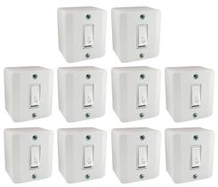 Interruptor 1 Tecla Simples Sistema X Branco Radial c/ 10