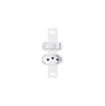 Interruptor 1 Tecla Simples + Tomada 2p+t 10a 250v Ideale Bco Pluzie Sem Placa Ref. 3259