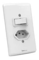 Interruptor 1 Tecla + Tomada 10A Enerbras - Paralelo
