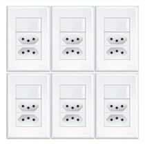 Interruptor 1 Teclas E 2 Tomada 2p+t 10a/250v Fame Kit C/6