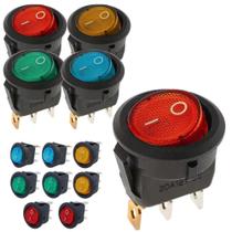 Interruptor 12v 20a Led Gangorra Para Automóveis 4 Peças